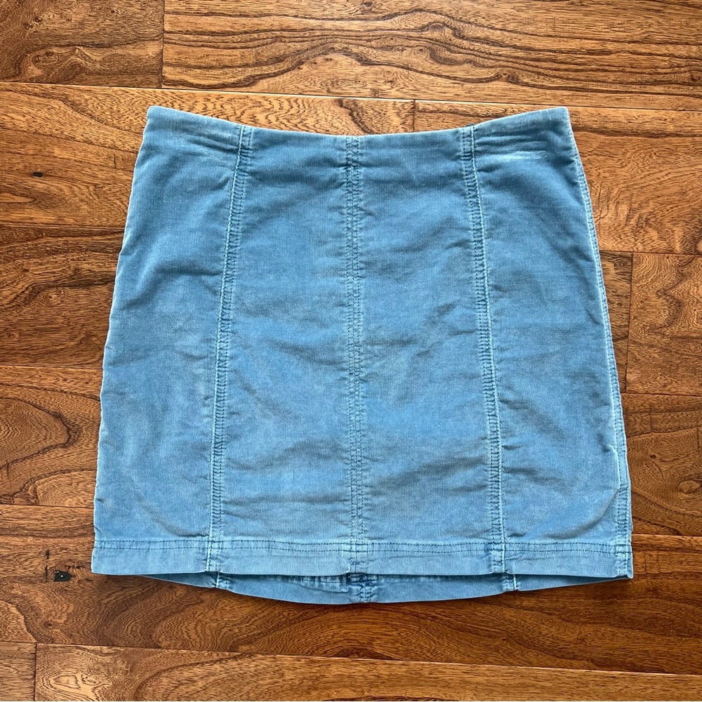 Free People corduroy mini skirt